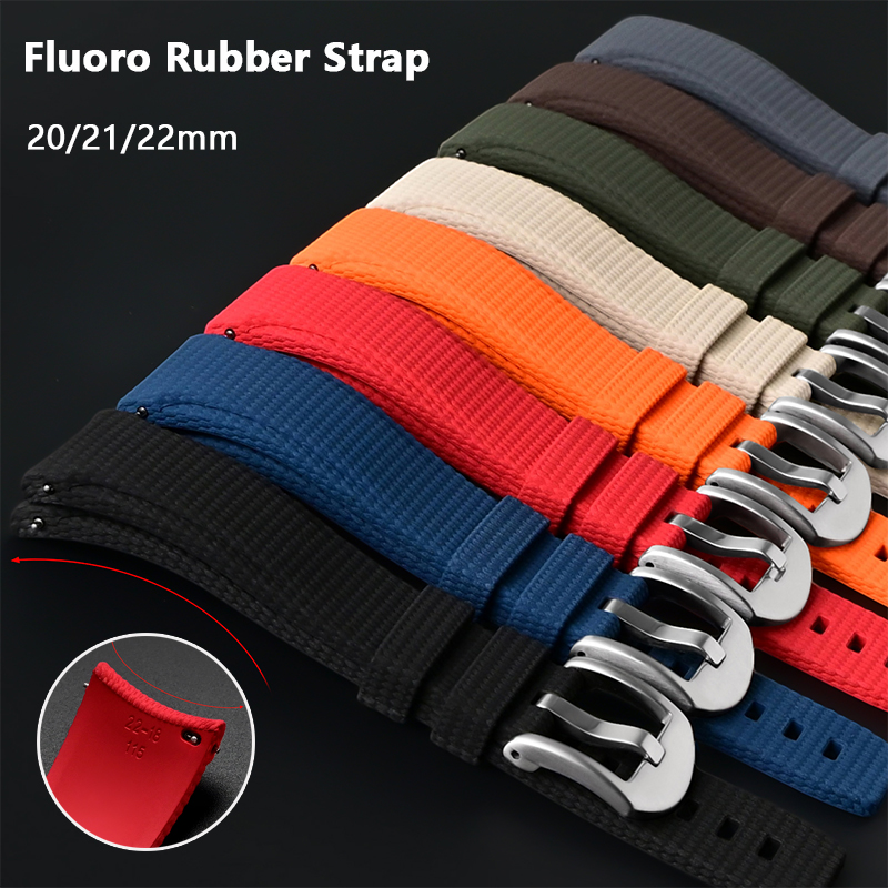 Rubber Strap Diver - Curved FKM Strap Universal Quick Release