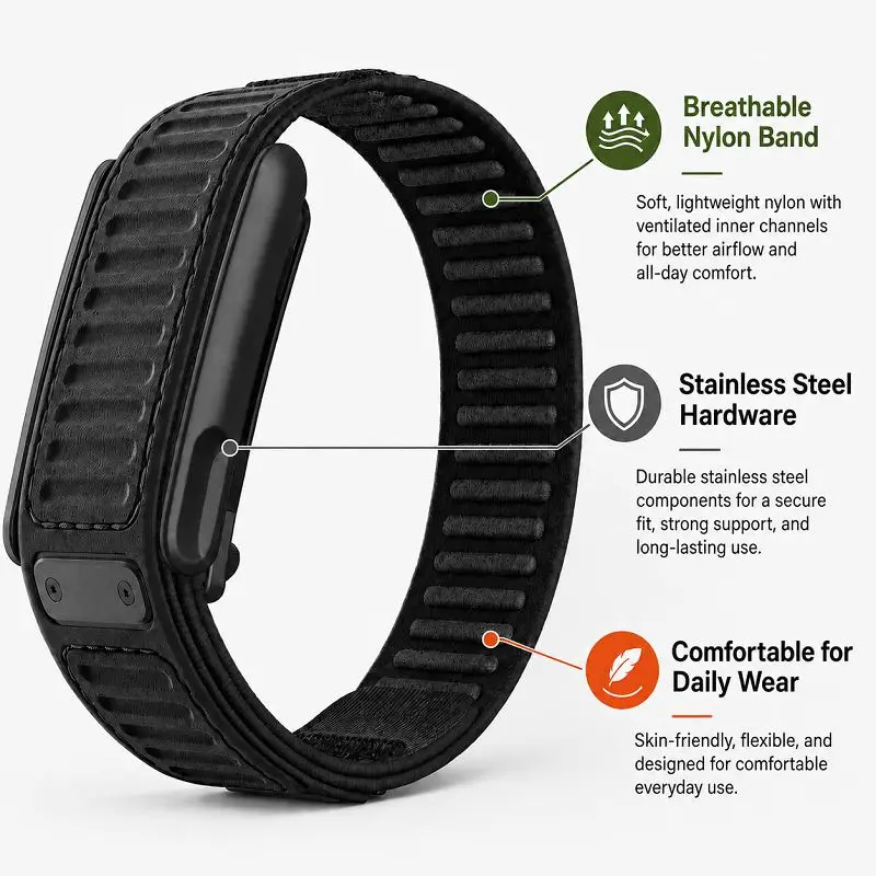 Nylon Silicone Loop Watch Band - Sport Loop Velcro 评论和价格
