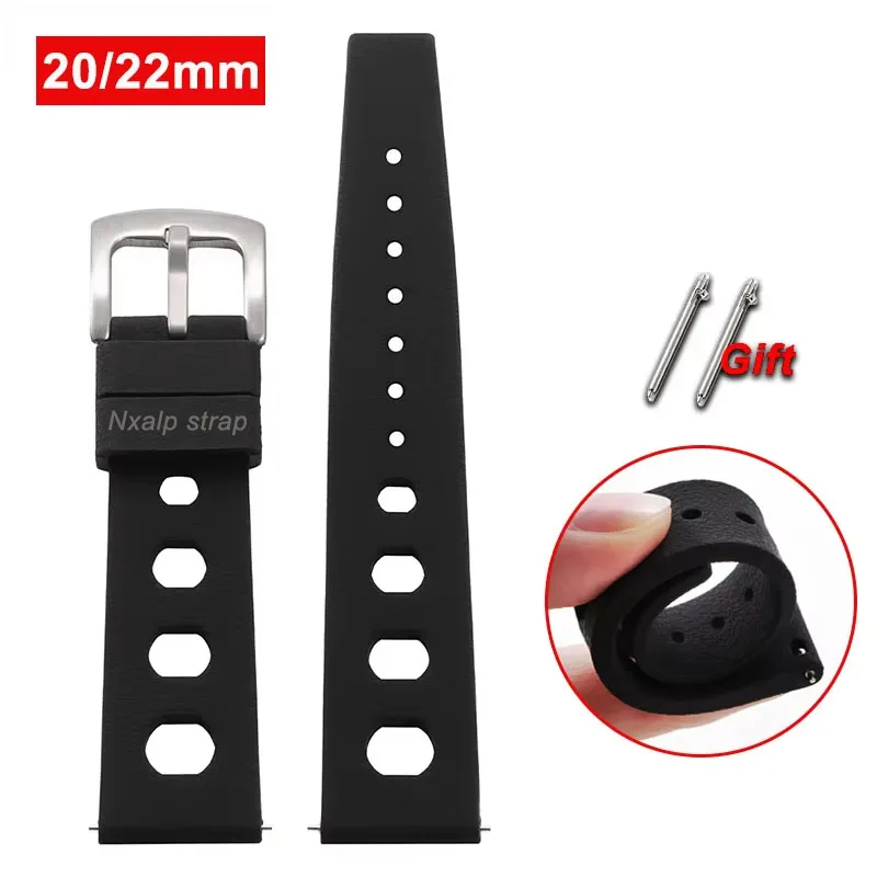 20mm 22mm Tropical Silicone Wa - Rubber Strap Diver 评论和价格