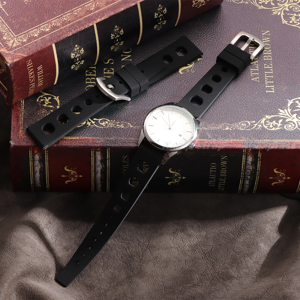 20mm 22mm Tropical Silicone Wa - Rubber Strap Diver 评论和价格