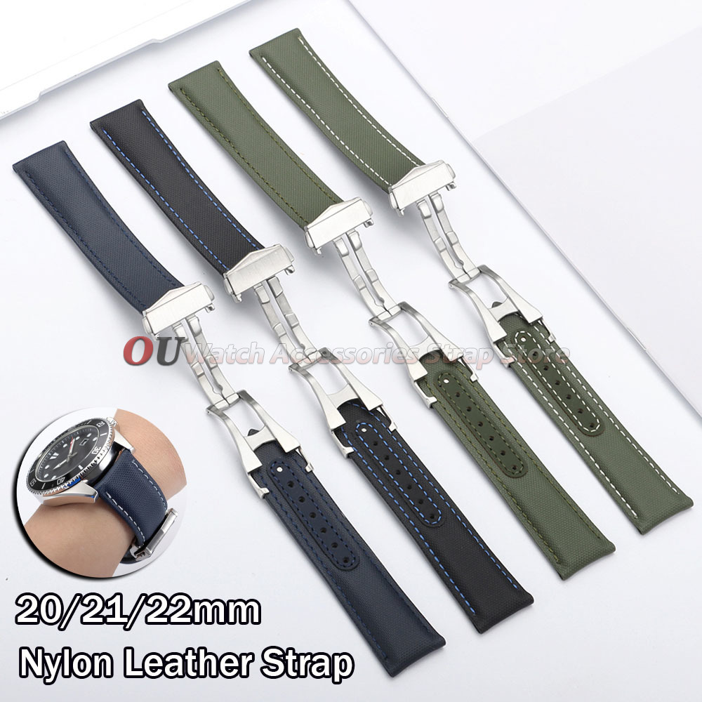 Sailcloth Nylon Leather Watchb - Omega Watch Seamaster 评论和价格