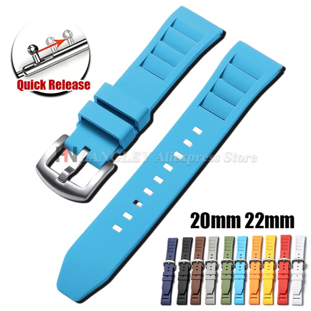 Soft Silicone Watchband 20mm 2 - Rubber Strap Diver 评论和价格