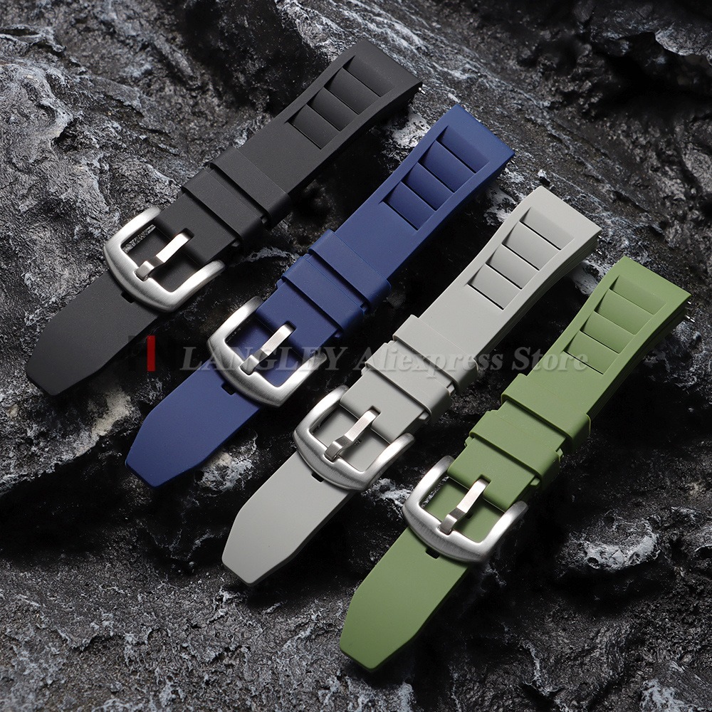 Soft Silicone Watchband 20mm 2 - Rubber Strap Diver 评论和价格