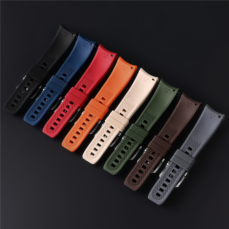18/19/20/21/22/23/24mm Fluoro  - Rubber Strap Diver 评论和价格