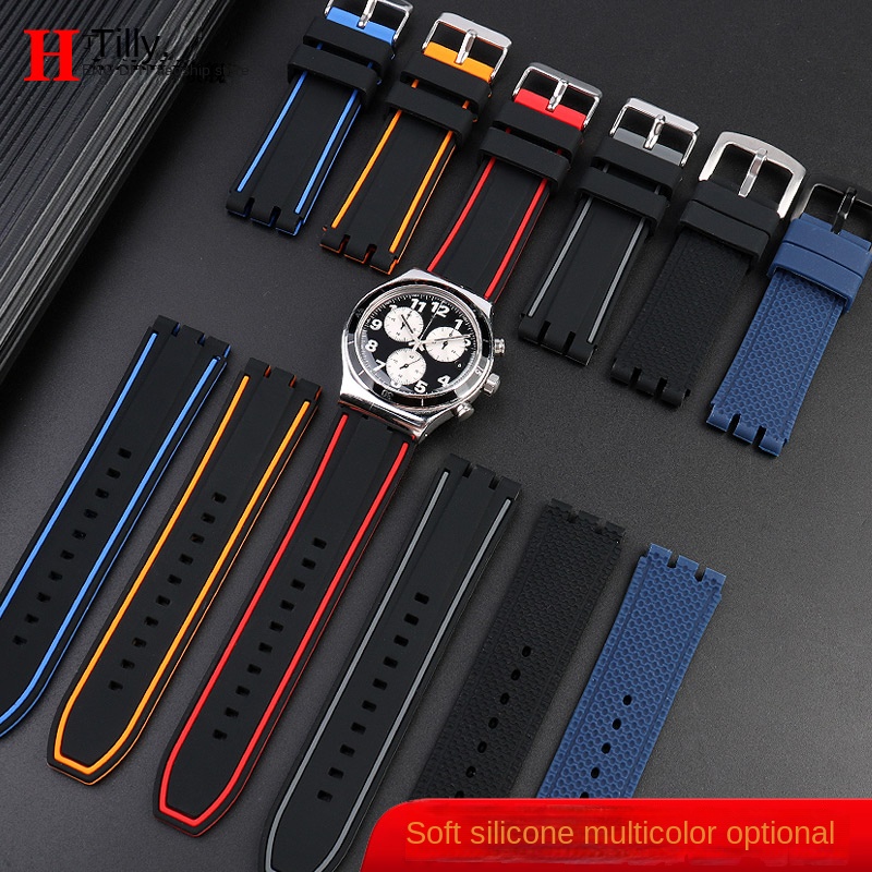 For Swatch Watch Strap YVS400  - Rubber Strap Diver 评论和价格