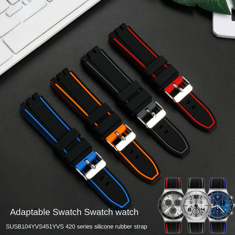 For Swatch Watch Strap YVS400  - Rubber Strap Diver 评论和价格