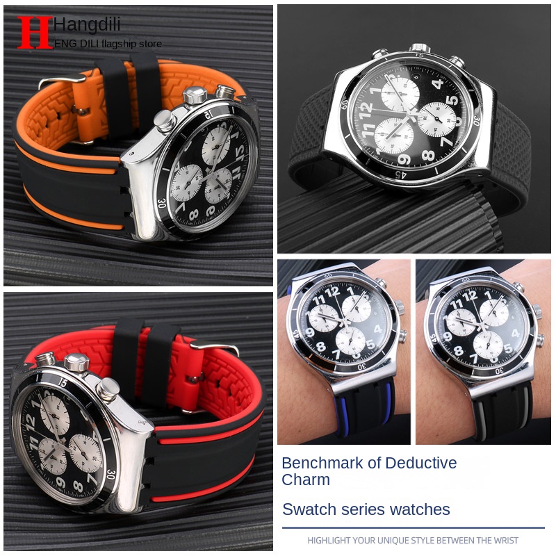 For Swatch Watch Strap YVS400  - Rubber Strap Diver 评论和价格