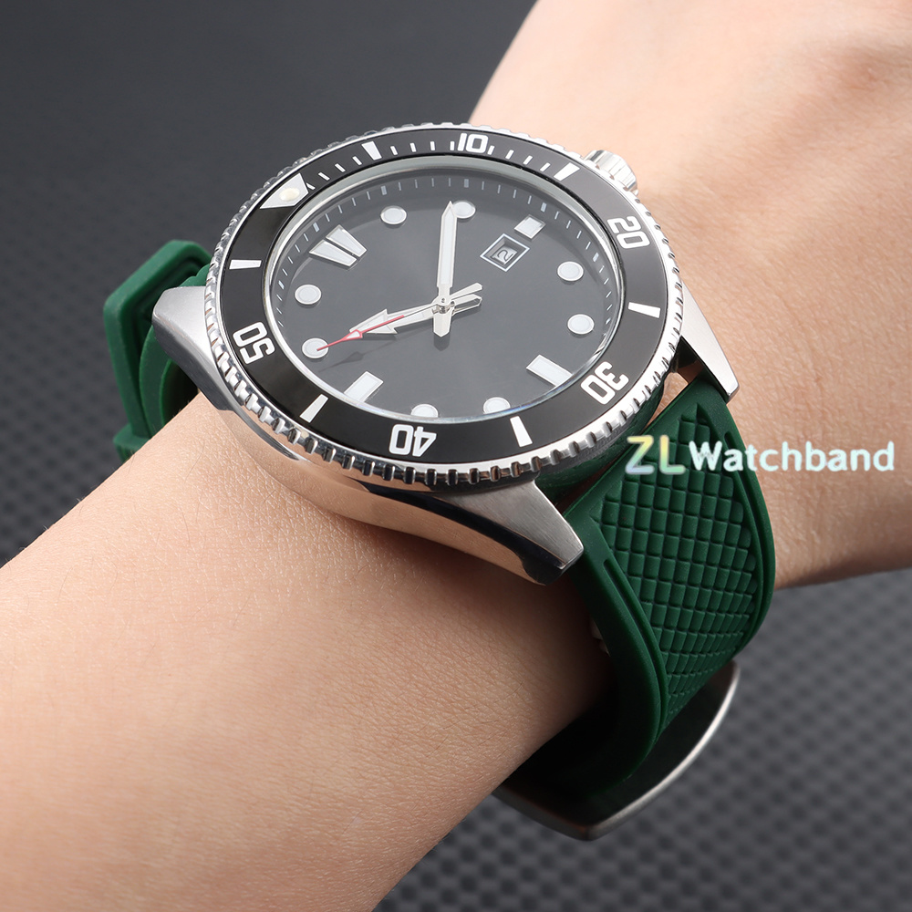 New Style Rubber Silicone Stra - Rubber Strap Diver 评论和价格