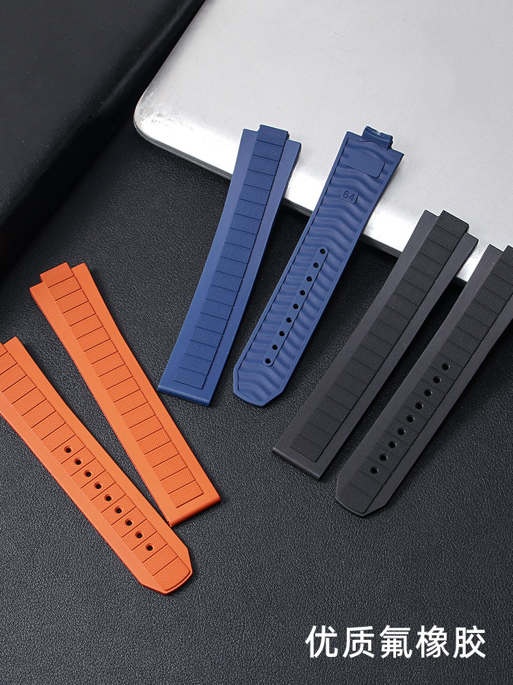 Fluorororubber Watch Strap for - Omega Watch Seamaster 评论和价格