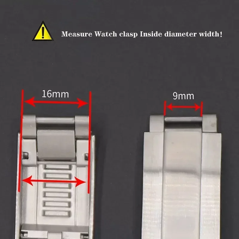 Stainless Steel 16mm Watchband - Rolex Watch Datejust 评论和价格